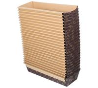 NUOBESTY 25 Pezzi Teglia da Plumcake Ondulata Usa e Getta Antiaderente per Pane e Toast a Forma di Barca Resistente Alte Temperature Distribuzione Uniforme Calore Cucina Quotidiana e