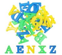 NUOBESTY 26 Pezzi di Stampi Creativi per Lettere, Stampi per Alfabeto in Plastica per Sabbia da Spiaggia, per Bambini, Oggetti Didattici