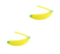 NUOBESTY 2pezzi Astuccio Silicone Forma Di Banana Porta Penne Creativo Per Scuola e Ufficio Borsa Multiuso Per Ragazzi e Ragazze Organizer Per Cancelleria e Monete