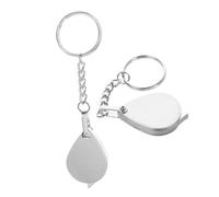 NUOBESTY 2pezzi d Ingrandimento Tascabile d Ingrandimento Portatile in Vetro con Fascia da Portachiavi per Leggere Libri Dipingere Miniature e Ispezionare Monete