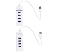 NUOBESTY 2pezzi Hub Usb Ultra Slim Porte Adattatore Multi-splitter Compatto e Leggero Per Laptop e Desktop Supporto Plug-and-play Per Dispositivi Usb Come Mouse Tastiera e Flash Drive