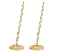 NUOBESTY 2pezzi Penna Sfera Da Scrittura Elegante Con Supporto Per Ufficio e Firma Design Chic e Confortevole Inchiostro Fluido e Esperienza Di Scrittura Senza Sforzo