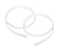 NUOBESTY 2pezzi Soglia per Doccia Anti- per Bagno Realizzata in Silicone Resistente Facile da Installare Design Autoadesivo Adatta Materiali Pavimento