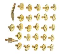 NUOBESTY 2sets Ferro da Marchiare per Legno con Punte in Ottone per Pirografia Kit di Lettere per Incisione su Legno Pelle Carta Strumento Portatile per Pirografia Fai da Te