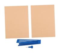 NUOBESTY 2sets Scrittura Braille Riutilizzabile Tavoletta e Punteruolo Kit Per Non Vedenti Include Facile Trasportare Design Stabile e