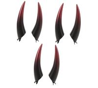 NUOBESTY 3 Paia Forcina per in Corno da Diavolo Costume incantesimi Orrore Parrucca Sinistro Accessori per mascherate Accessori per Corna Cosplay di Corna molletta Metallo