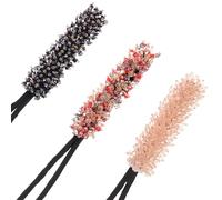 NUOBESTY 3 Pezzi Accessori per Chignon a Fiore in Cristallo per Ragazze e | Stile Chic, Fissaggio e Decorazione dei Chioma, per Vacanze al Mare e Viaggi nel Mondo Colore Casuale