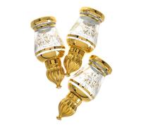 NUOBESTY 3 pezzi Bottiglie per Oli Essenziali Ricaricabili da Flaconi in Vetro Vintage con Roll Profumi da Viaggio Piccoli e Leggeri Contenitori Pratici per Aromaterapia e Trucco