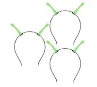 NUOBESTY 3 Pezzi Cerchietto Alieno Antenne Luminose in Plastica per Cosplay | Accessorio Creativo Leggero e Flessibile, per Carnevale e Mascherate, Stile Marziano Adulto