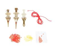 NUOBESTY 3 Pezzi Clip per Esche Resistenti all'Usura Cinturino Elastico in ABS e Rame, Accessorio da Pesca Pratico per Vermi Rossi e Larve, Protegge Le Mani Durante la Pesca Colore Casuale