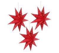 NUOBESTY 3 pezzi Coperture Lampada Natalizie Stella Punte Carta Decorazioni Natale per Matrimonio e Feste Accessori Luci Resistenti e Raffinati