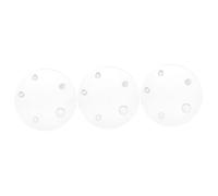 NUOBESTY 3 Pezzi Guarnizione WC valvola del Serbatoio Piccolo Flapper Tappo WC Bianco Guarnizione di Tenuta a Cerniera Parti del Serbatoio dell'Acqua del gabinetto TPE Bianca