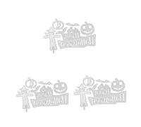 NUOBESTY 3 Pezzi Halloween Party Die Halloween Fustelle Fustelle Stencil Fustelle Fustelle Scrapbook Fustelle Cerchio Fustelle per La Creazione di Biglietti Acciaio al