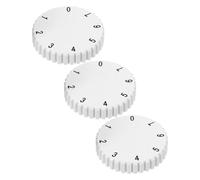 NUOBESTY 3 Pezzi Manopola Termostato Regolabile per Congelatore, Manopola di Controllo Temperatura in Plastica Bianca, Accessori di Ricambio per Frigorifero Freezer, Sostituzione Facile