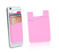 NUOBESTY 3 Pezzi per Smartphone Silicone Antiscivolo e Accessori Colore Rosa per Tenere Documenti e Telefonini