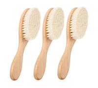 NUOBESTY 3 Pezzi Spazzola per con Setole Morbide Strumento per La Del Capelluto per Piccoli Esperienza Spazzolatura e Naturale
