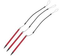 NUOBESTY 3 Pezzi Stilo Touchscreen Resistivo in Plastica e Alluminio Punta | Sensore Delicato, Riduce Fatica della Mano, per Dispositivi Schermo, Uso Quotidiano, Colore Nero