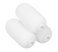 NUOBESTY 3 Pezzi Testa di Sostituzione Dell'asta Telescopica Spugne in Ceramica Argilla da Modellare Asciutta all'Aria Parti di Spugna Applicatore di Cera Spugna D'artista Plastica Bianca