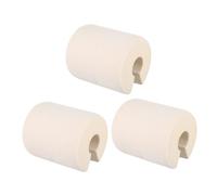NUOBESTY 3 Pz Clip della Porta paraluce Guscio Protettivo Guscio pulegge delle rotelle Tappo a Vibrazione puleggia scanalata a u Peluche fermaporta impedire alla Porta di sbattere Eva Beige