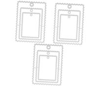 NUOBESTY 3 Pz Il Timbro Muore su Francobolli e Matrici Biglietto a Forma di Cuore Macchina Fustellatrice Il Cuore Muore per La Produzione di Carte Carta Torta Silver Acciaio al Carbonio