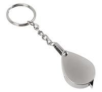 NUOBESTY 3 Pz Portachiavi con Lente d'Ingrandimento Leggero All'aperto Attrezzo Striscia Lente d'Ingrandimento con Supporto Lente d'Ingrandimento Tascabile Tazza Corda Kit Lastra di