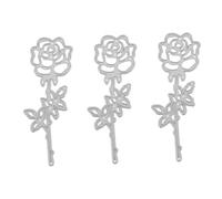 NUOBESTY 3 Pz Stampo Coltello Fai da Te Pop Morire Mazzolino Fustella per Il Taglio del Telaio della Foglia Album Fustellato Craft Muore Fabbricazione di Carte Silver Acciaio al Carbonio