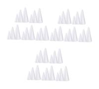 NUOBESTY 3 Set Cono di Schiuma Coni di Schiuma Sacchetti di Coni Dolci Disegnare Coni d'Arte Cono Dell'albero di Schiuma Coni Vuoti Ornamento Coni Giocattoli Mini Pigne Bianca 15 Pezzi * 3