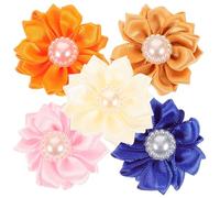 NUOBESTY 3 Set Fiori Decorativi Fai da Te Fiori Finti Toppe di Fiori per Vestiti Ortensia Artificiale Arredamento Elegant Borsa Toppe per Cappelli Applicazione di Fiori Stoffa 20 Pezzi * 3