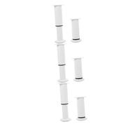 NUOBESTY 3 Set Gambe Di Sostegno Del Mobile Gambe Dei Mobili Divano Sottile Regolabile Camera Gamba Estensori Alzate Supporto Esteso Piedini Regolabili Bianca Acciaio Al Carbonio 2 Pezzi*3