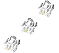 NUOBESTY 3 Set Piedino per Macchina da Cucire Mano Piedino per Cerniere per Macchina da Cucire Piedino Premistoffa A Tema Piedino Orlatore per Cucire Ditali Fioriere Strano Plastica