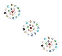 NUOBESTY 3 Set Toppa In Resina A Squame Di Pesce Con Colori Sfumati Per Creare Gioielli Ciondoli Con Numeri Perline Rotonde A Cupola Forniture Per La Creazione Di Gioielli 200 pezzi*3