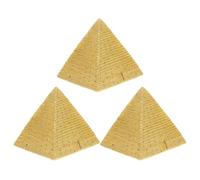 NUOBESTY 3 Statuette Mini Piramide in Resina Dettagli Realistici Decorazione da Tavolo Compatta per Ambienti Storici e Paesaggi in Miniatura Ornamento Educativo per e Appassionati di