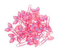 NUOBESTY 30 Pezzi Graffetta Per Fogli Segnalibri a Farfalla Da Donna Graffette Titolare Della Pagina Del Libro