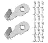NUOBESTY 30 Set Gancio in Acciaio Inossidabile a Forma a U Argento per Asciugamani e Utensili da Cucina Supporto Affidabile e Superficie Liscia, per Spazi Ridotti Dietro le Porte