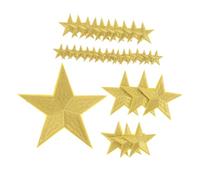 NUOBESTY 32 pezzi Toppe Termoadesive Ricamate Forma di Stella da Applicazioni Cartoon per Riparazioni e Decorazioni di Zaini e Giacche Facili da Applicare senza Cuciture