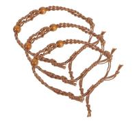 NUOBESTY 3pezzi Bracciale Donna Mano Gabbia Vuota per Cristalli Cordino Rete Regolabile per Creazione Gioielli Supporto per Ciondoli in Pietra Naturale