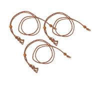 NUOBESTY 3pezzi Collana Intrecciata Gabbia Vuota in Cristallo Cordino Regolabile per Ciondoli Fai da Te Supporto per Pietre Preziose Accessorio Creativo per Creazione di Collane