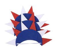 NUOBESTY 3pezzi Copricapo in Tessuto Non Tessuto Raffigurante la Statua della Libertà Fascia per Capelli Patriottica Glitter Accessori per Capelli per Feste del Giorno Indipendenza