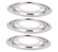 NUOBESTY 3pezzi Vassoi - in Acciaio Per Gas Teglie Anti-scivolo Per Vaschette Per Acqua e Olio Accessori Da