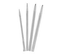 NUOBESTY 4 Pezzi Ago da Infilare in Acciaio Inossidabile 2,5/3/3,5mm per Progetti Paracord e Lacci Scarpe, Strumento Versatile per Fai da Te e Viaggio