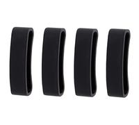 NUOBESTY 4 Pezzi Cinturini per Orologi Gomma con Fibbia Antifallimento per Core Fissaggio Leggeri e Comodi Facili Usare e Resistenti