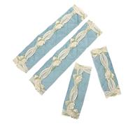 NUOBESTY 4 Pezzi Coprimaniglia Imbottiti Per Frigorifero a Doppia Porta, Guanti Protettivi Trapuntati, Gancio e Asola Per Cucina e Elettrodomestici