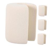 NUOBESTY 4 Pezzi Fermaporta Safety in Schiuma Beige Protezione Antischiacciamento per Porte e Finestre Blocca Porte per Animali Adatto Case Scuole e