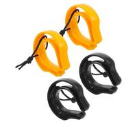 NUOBESTY 4 Pezzi Fermaporta Sicurezza in Plastico a Forma di C Protezione Dita Facile da Installare per Scuola e Asilo Nido Contro Chiusura Porte Accidentale