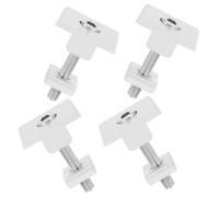NUOBESTY 4 pezzi Fissaggio Ottimale per Set Staffe Alluminio con Bulloni Testa e Rondelle per Sicuro e Duraturo Resistente Tutti Climi