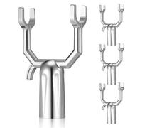 NUOBESTY 4 Pezzi Forca di Sostegno con Aforo da 19mm in Lega di Alluminio per Alberi da Frutto Argento Supporto Versatile Previene la Rottura per Rami Pesanti in Vigneti e Frutteti