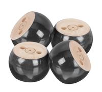 NUOBESTY 4 Pezzi Piedi Di Tronchi Di Mobili Gambe Di Sostegno Del Mobile Piede Gambe Dei Mobili Piedino Di Fissaggio Per Mobili Conico Supporto Mobilia Divano Di Legno Black