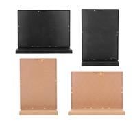 NUOBESTY 4 Pezzi Portamenù Lato per Ristoranti e Display Freestanding per e Pubblicità Design Compatto e Stabile
