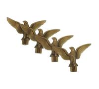 NUOBESTY 4 Pezzi Puntale per Asta Portabandiera Aquila in Plastica, Decorazione Resistente per Giardino e Esterni, Testa D'aquila Artigianale per Pennoni da Esterno