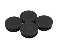NUOBESTY 4 Pezzi Spina Di Mobili Inserti in Tubo Tondo Protezioni Di Mobili Tappi Terminali Per Gli Armadietti Tappi Di Fine Per Buchi Rotondi Protettori Della Gamba Plastica Black